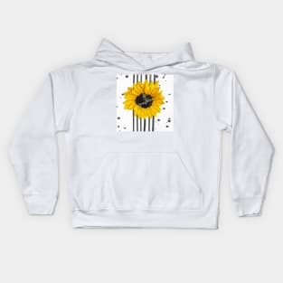 Be The Sunshine Quote With Sunflower Kids Hoodie